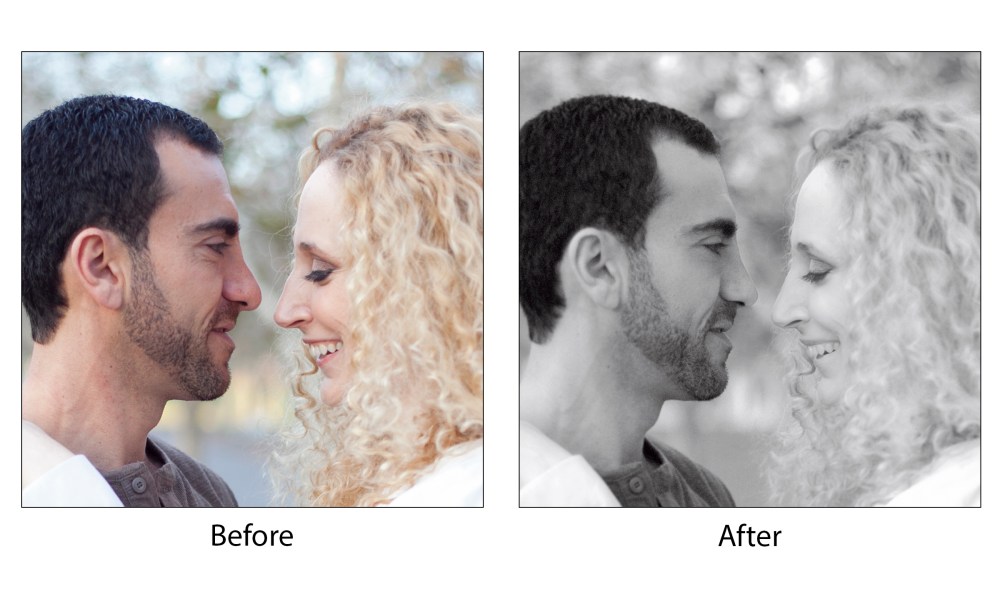 Before and After Nose and Eyelashes