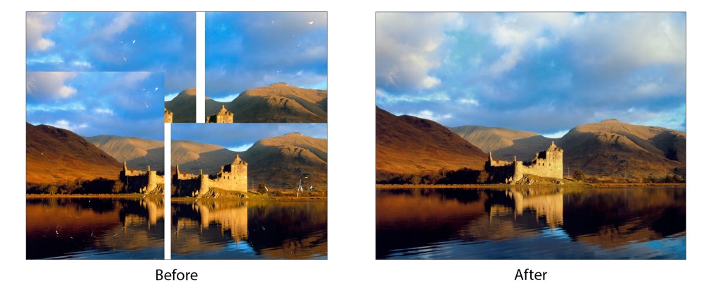 Before and After Poster Restoration