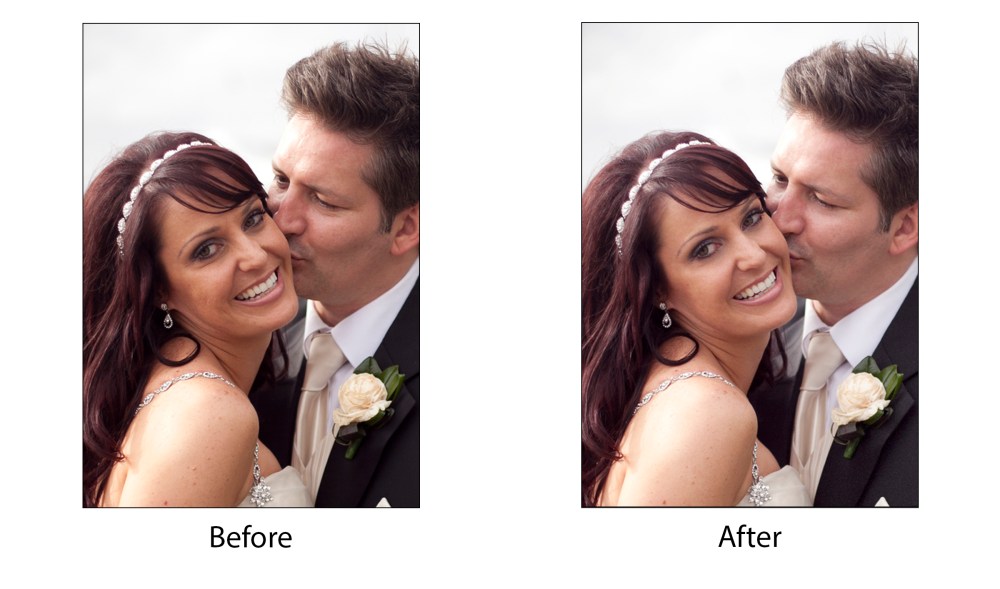 Before and After Wedding Clean Skin